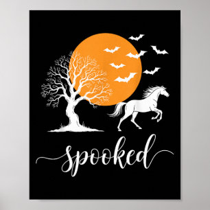 Soked Horse Halloween Equestrian Lover Soky Season Poster