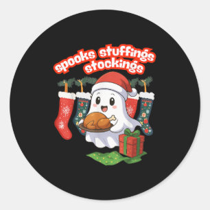 Soks, Stuffings, &amp; Stockings, Soky Ghost Chris Classic Round Sticker