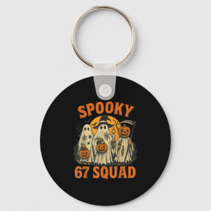 Soky 67 Squad Funny Halloween Ghost 6 7 Six Seven  Key Ring