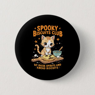 Soky Biscuits Club Cat Funny Halloween Baking 6 Cm Round Badge