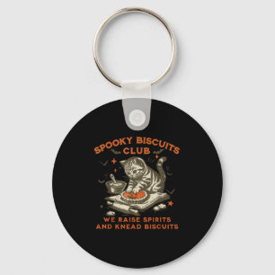Soky Biscuits Club Cat, Funny Halloween Baking  Key Ring