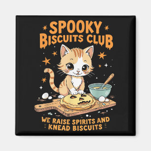 Soky Biscuits Club Cat Funny Halloween Baking Magnet