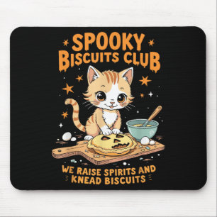Soky Biscuits Club Cat Funny Halloween Baking Mouse Pad