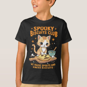 Soky Biscuits Club Cat Funny Halloween Baking T-Shirt