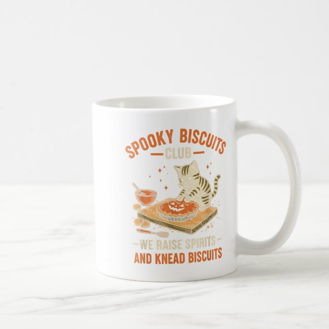 Soky Biscuits Club Funny Halloween Cat Baking  Coffee Mug (Right)