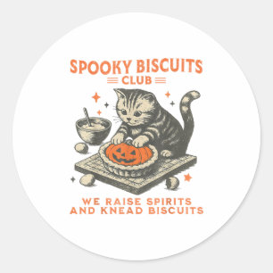 Soky Biscuits Club We Raise Srits And Knead Biscui Classic Round Sticker