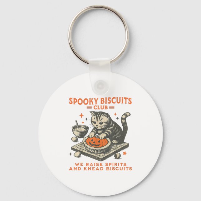 Soky Biscuits Club We Raise Srits And Knead Biscui Key Ring (Front)