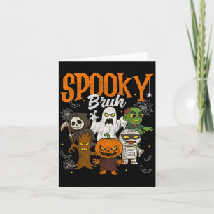 Soky Bruh Mummy Boo Zombie Pumpkin Halloween Costu Card