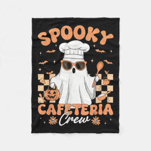 Soky Cafeteria Crew Lunch Lady Halloween Ghost Men Fleece Blanket