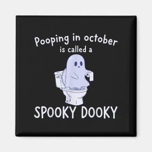 Soky Dookie Funny Ong In October Ghost Halloween Magnet