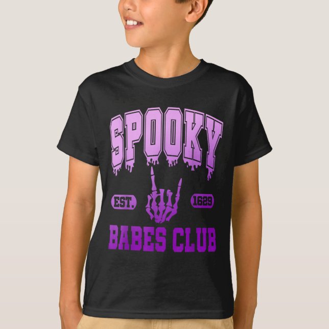 Soky Est. 1629 Babes Club, Retro, Goth  T-Shirt (Front)
