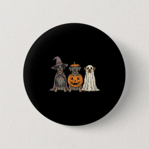 Soky Ghost Catahoula Leopard Dog Pumpkin Halloween 6 Cm Round Badge