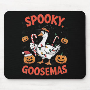 Soky Goosemas Funny Goose Halloween Christmas Cost Mouse Pad