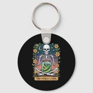 Soky Halloween Skeleton Holding Ckle Lover Tarot C Key Ring