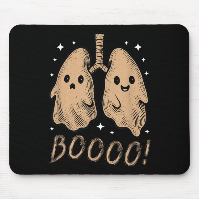 Soky Lungs Halloween Resratory Therapy Crew Rt Nur Mouse Pad (Front)