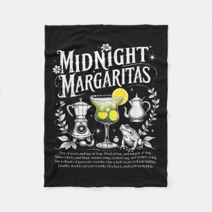 Soky Midnight Margaritas Funny Halloween Drink  Fleece Blanket
