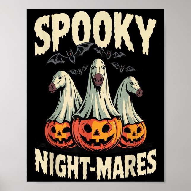 Soky Night-mares Halloween Horse  Poster (Front)