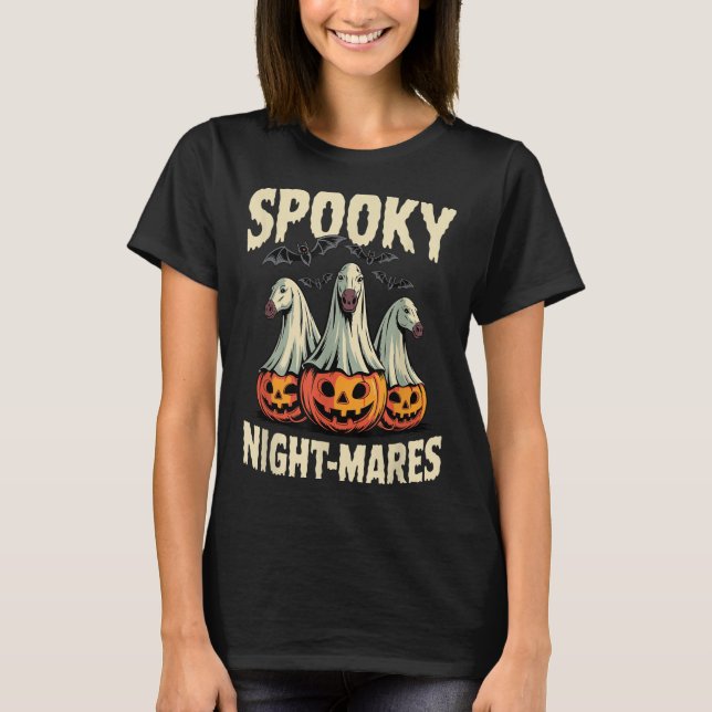 Soky Night-mares Halloween Horse  T-Shirt (Front)