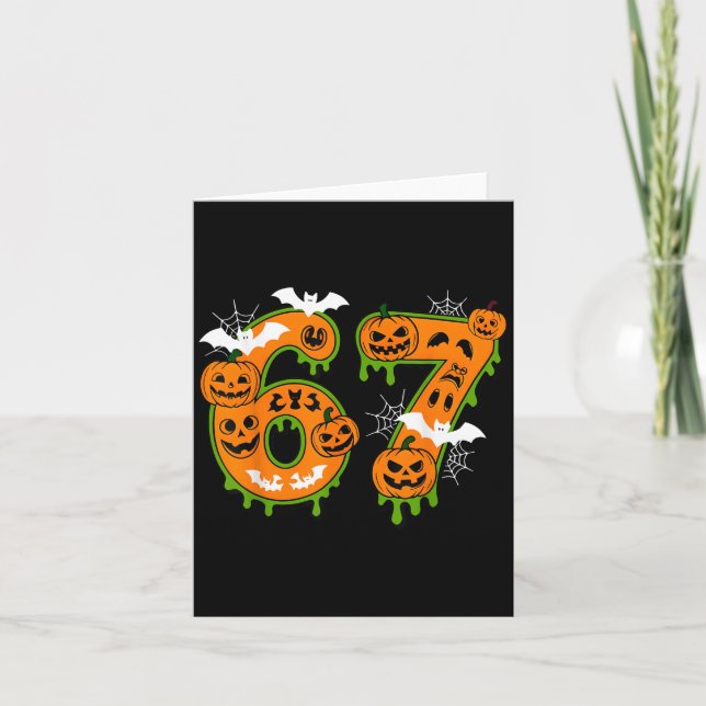 Soky Number 67 In Halloween For Everyone  Card (Front)