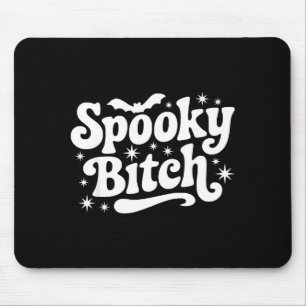 Soky Retro Halloween Witch Quote Saying Bats Gift  Mouse Pad