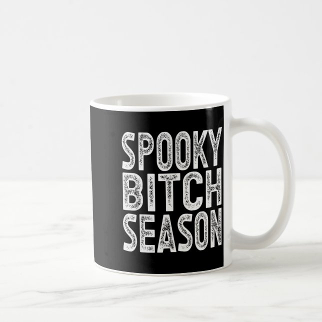 Soky Season Retro Halloween Witch Quote Saying Gif Coffee Mug (Right)