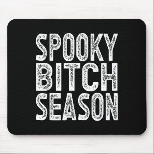 Soky Season Retro Halloween Witch Quote Saying Gif Mouse Pad