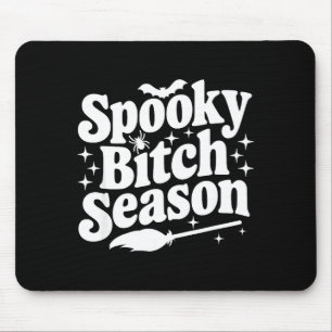 Soky Season Retro Halloween Witch Quote Saying Gif Mouse Pad