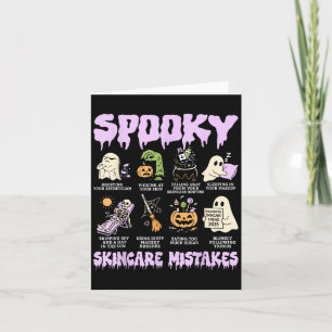 Soky Skincare Mistakes Funny Halloween Beauty Gift Card