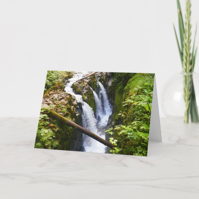 Sol Duc Falls I at Olympic National Park Card (Front)