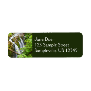 Sol Duc Falls II at Olympic National Park Return Address Label