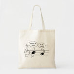 Sol Fa So Good Music Cartoon Tote Bag<br><div class="desc">Funny musical notes on the staff cartoon about solfege.</div>