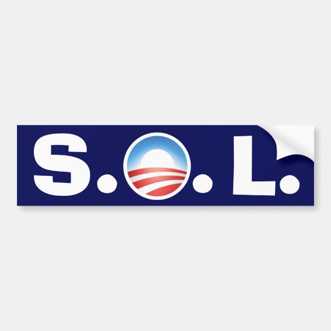 SOL Obama - Tea Party's gonna win Bumper Sticker (Front)