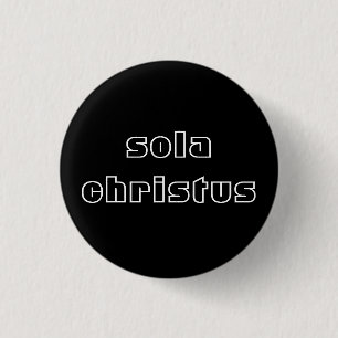 Sola Christus 3 Cm Round Badge