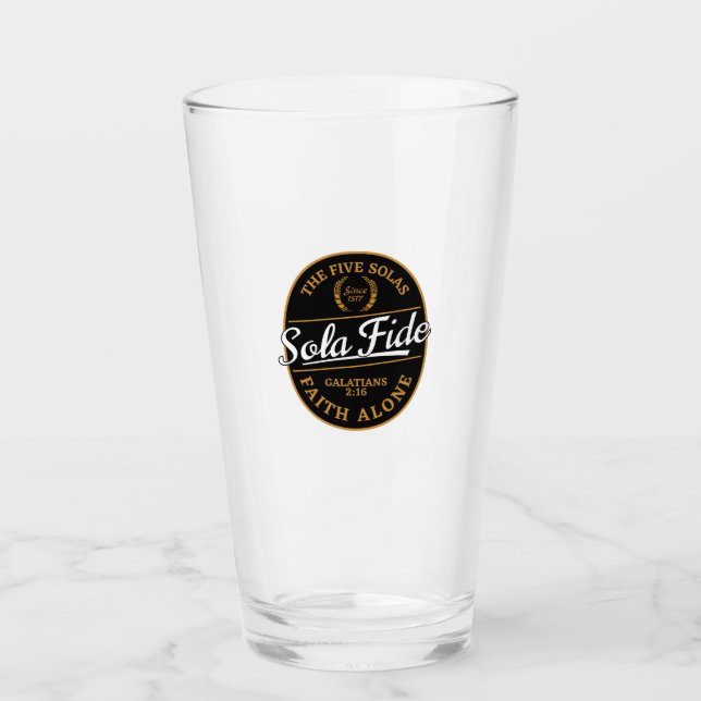 Sola Fide Glass (Front)