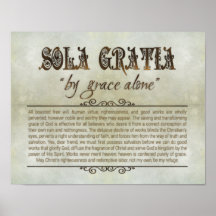 "SOLA GRATIA" 14x11 Poster (Archival, Matte)