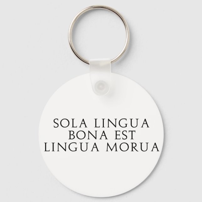 Sola Lingua Bona Key Ring (Front)
