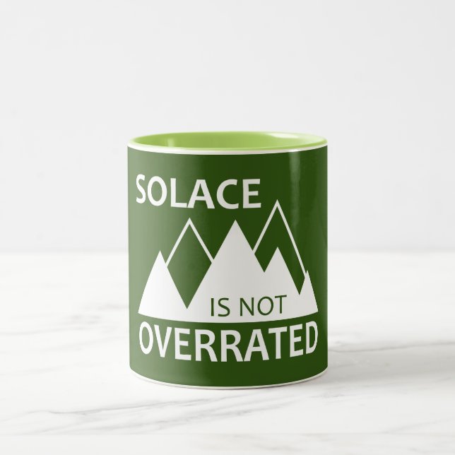 Solace Is Not Overrated Two-Tone Coffee Mug (Center)