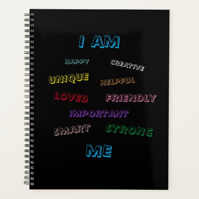 Solace Mind® I AM Affirmations Planner (Front)