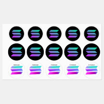 SOLANA altcoin modern sticker for boy trader