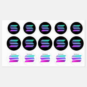 SOLANA altcoin modern sticker for boy trader