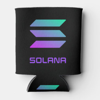 Solana Logo and Text Below Image Can Cooler