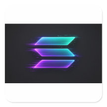 Solana Neon Speed Bars Sticker