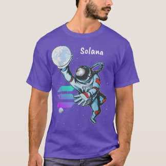 Solana SOL Space Man Astronaut Dunk Crypto Cryptoc T-Shirt