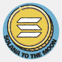 SOLANA TO MOON gift crypto sticker for boyfriend