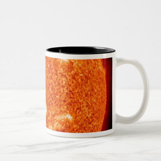 Solar activity on the Sun 2 Two-Tone Coffee Mug (Right)