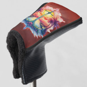 Solar anchor in a tropical paradise. golf head cover