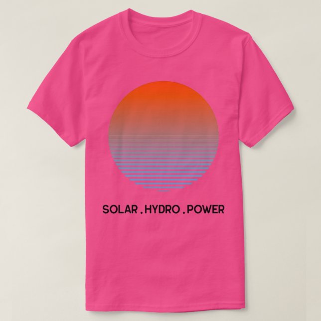 Solar and Hydro Power T-Shirt (Design Front)