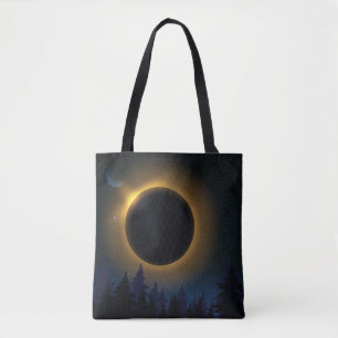Solar and Lunar Eclipse  Tote Bag
