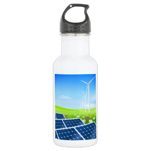 Solar And Wind Power Water Bottle