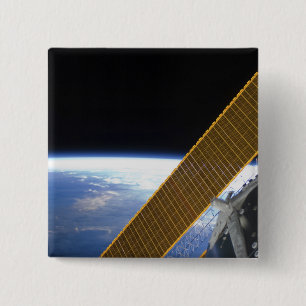 Solar array panels 15 cm square badge